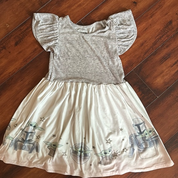 Star Wars Baby Yoda Toddler Dress EUC - Picture 1 of 5